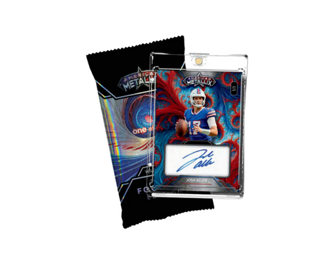 2023 Wild Chrome Metallix - Wild Fractal 1/1 Auto Pack Filler Break #1 - Commanders and Chiefs in Phoenix 4-Boxer Randomed