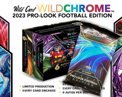 2023 Wild Chrome Pro Look - Single Light Auto Pack Filler Break #2 - FIVE (5) Leaf Metal Half Case Spots Randomed